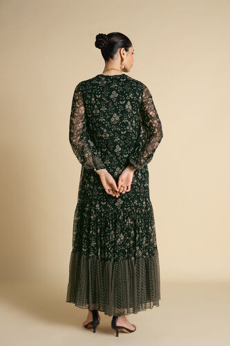 Sithara Printed Kaftan - Green, Green, image 2